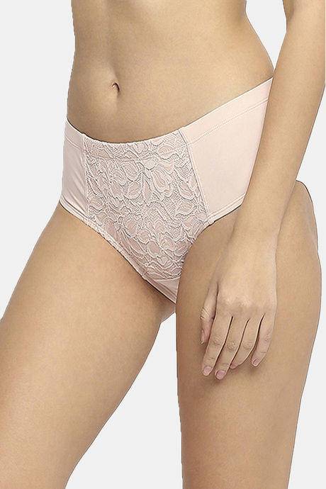 Soie High Rise Full Coverage Hipster Panty - Peach Skin — image 2